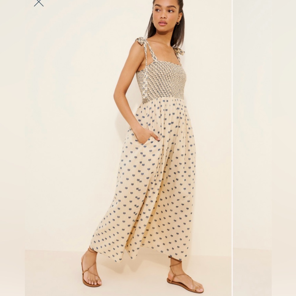 Payal Jain Smocked Bodice Maxi Dress